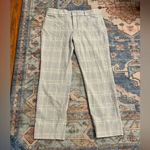 Banana Republic Sloan Plaid Career Pants Women’s 6S